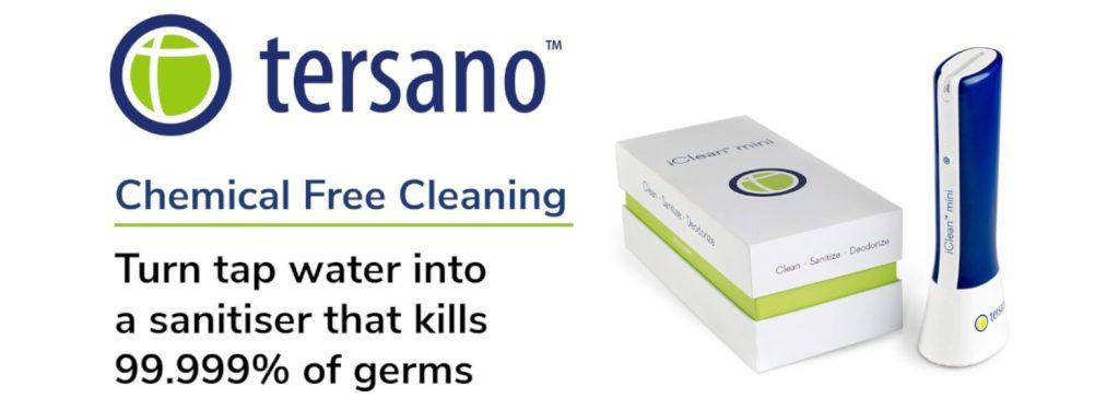 Tersano Mini, chemical free cleaning & sanitizing, Available in South Africa and Sub-Saharan Africa